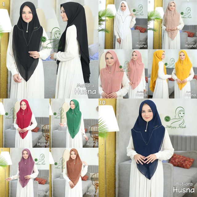 Khimar Mutiara Husna by Happy Hijab