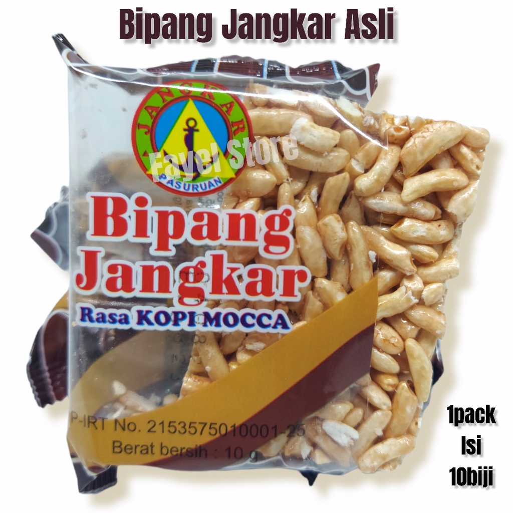 

Bipang Jipang Rasa Kopi Mocca Cap Jangkar Pasuruhan Isi 10biji