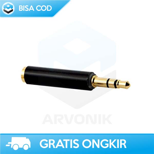 CONVERTER AUX CABLE AUDIO GOLD PLATE KABEL TPU 4 POLE JACK 16 CM 3.5MM