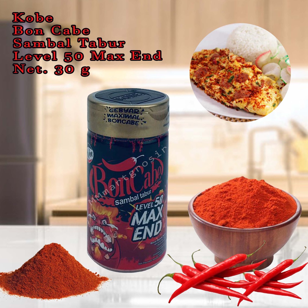 Kobe / Bon cabe / level 50 Max end / sambal tabur / 30 g