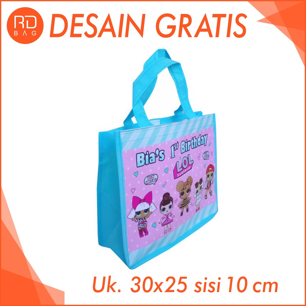 Tas Ultah LOL / Tas Ultah Custom / Goodie Bag Custom / Tas Souvenir Ultah LOL / Goodie Bag Murah-5