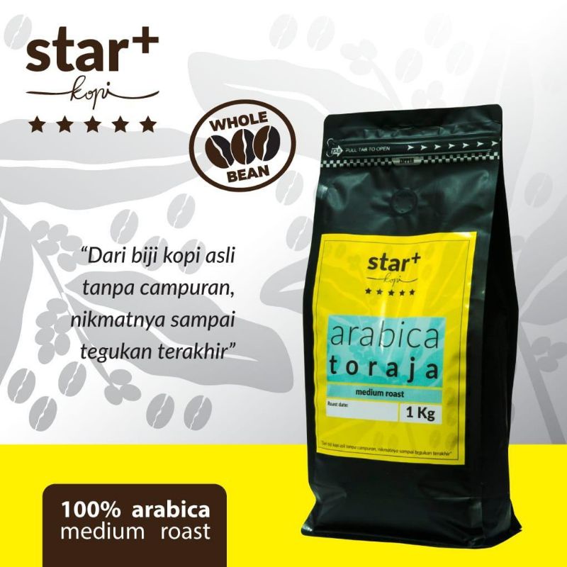 

Star Kopi Arabica Toraja 1000 gram 1 kg