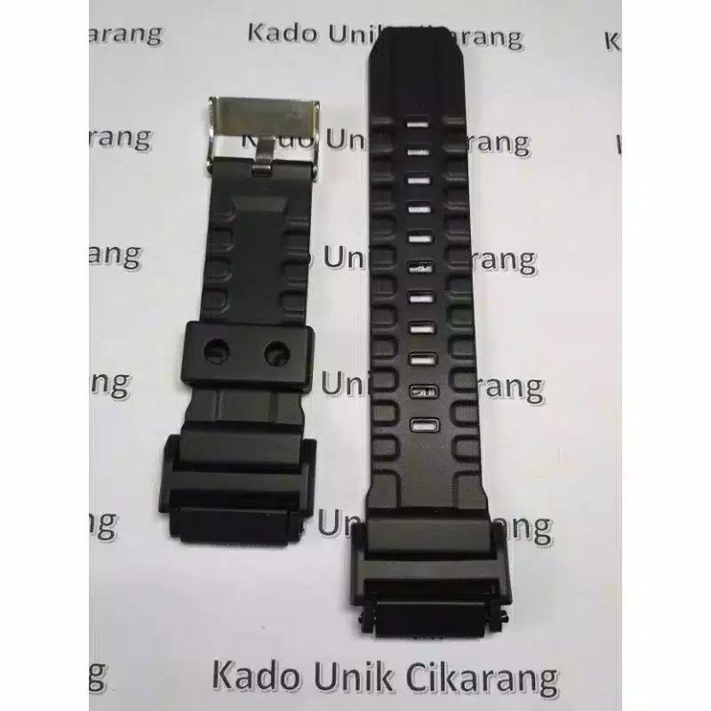STRAP TALI JAM CASIO G SHOCK GS-15001 / GS15001 / GS 15001 HITAM RUBBER STRAP CASIO GS15001