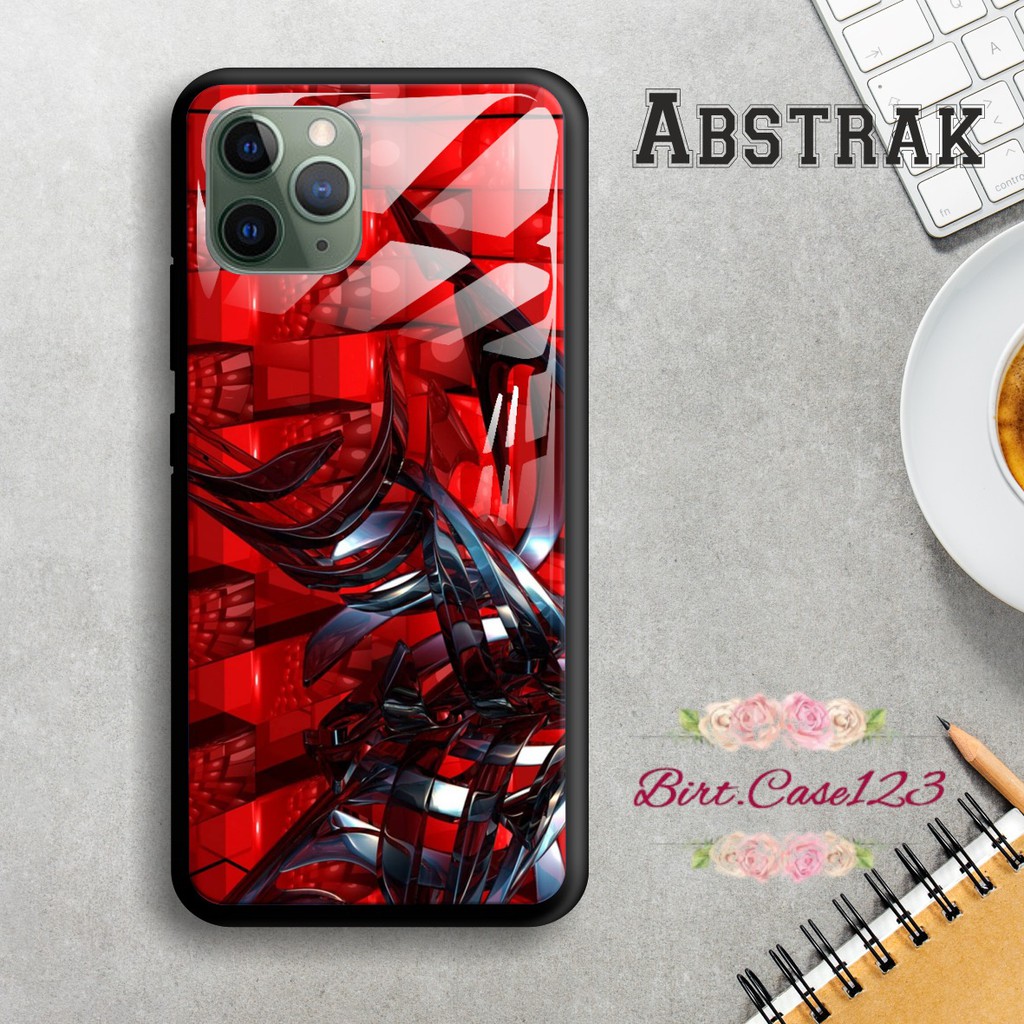 Back case glass ABSTRAK Oppo A3s A1k A5 A9 2020 A7 F9 A5s A31 A52 a53 A92 A37 A57 A59 A71 A83 BC1366