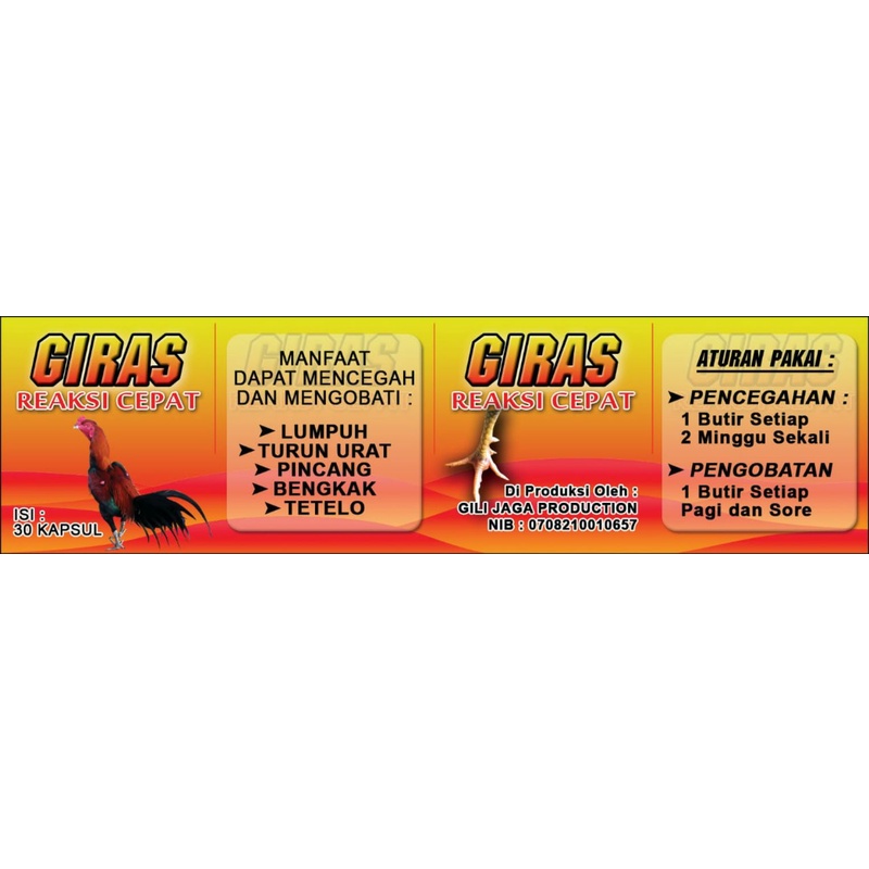 OBAT TURUN URAT GIRAS ISI 30 KABSUL obat ayam bangkok