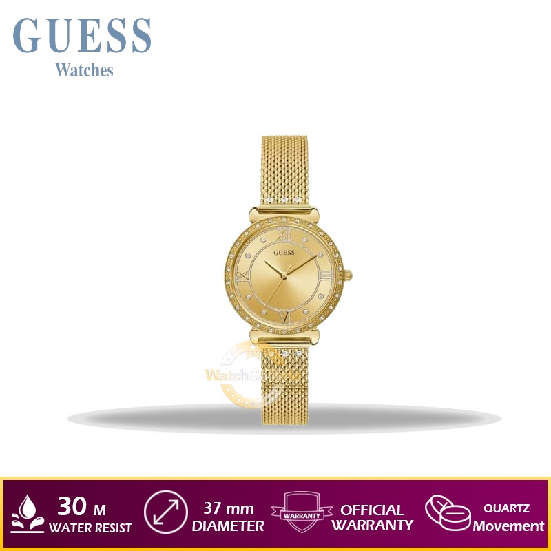 Jam Tangan Wanita GUESS W1289L2 - Gold Original