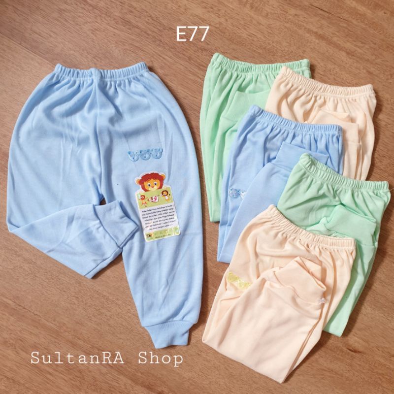 6 Pcs (1/2 Lusin) Celana Panjang Bayi Excellent 77 | TISUKA | E77 |  SNI S, M, L, XL Bahan Tebal Baby Pants CP