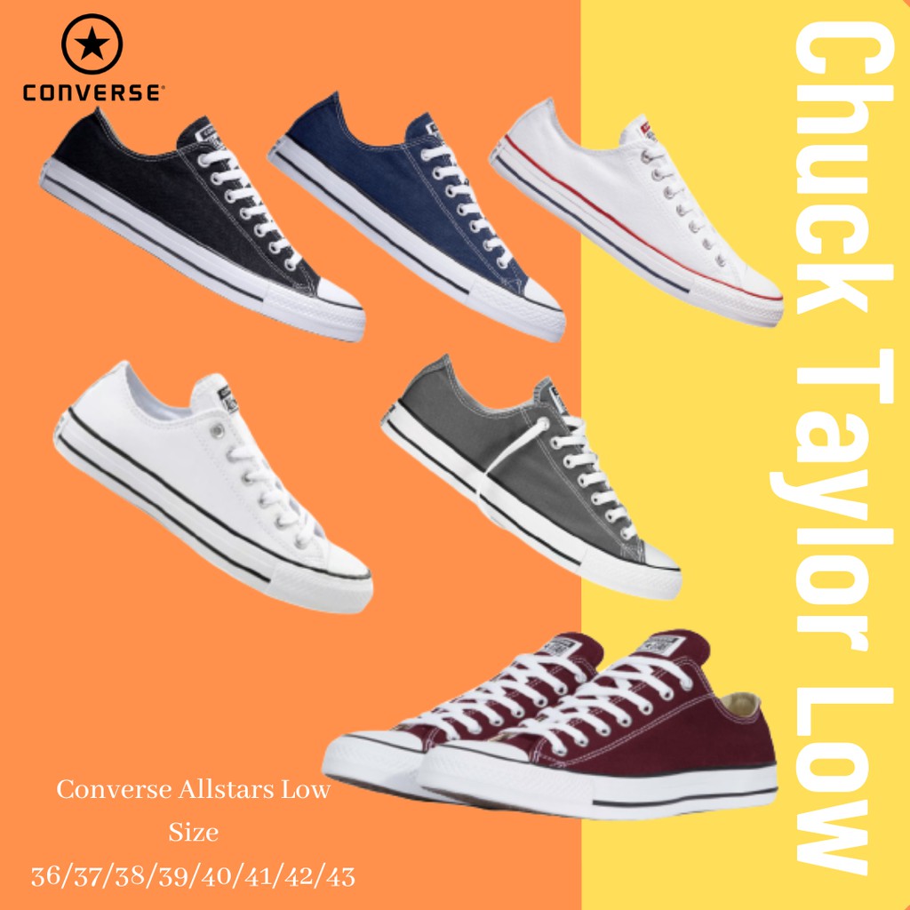 Supplier sepatu Allstar Classic Low Sepatu Sneakers Alstar Convers Pendek Warna Hitam Bahan Canvas