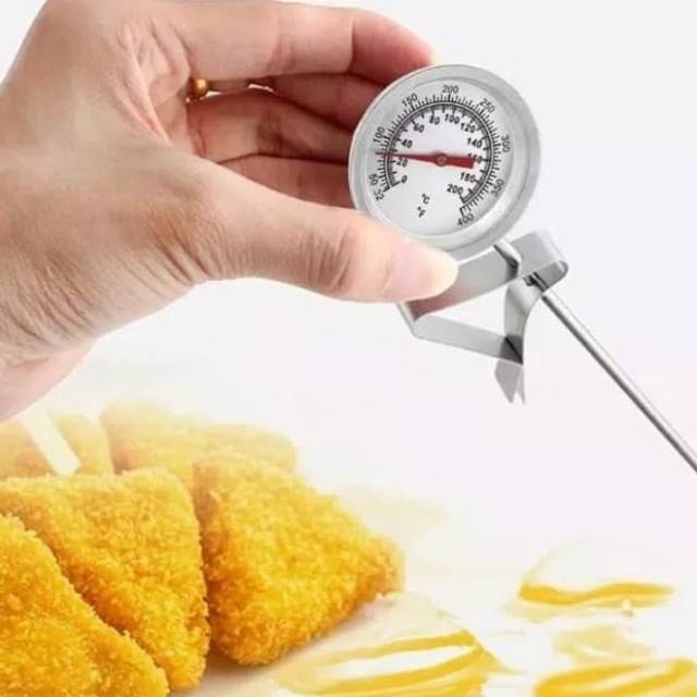 THERMOMETER SUHU PANAS MINYAK GORENG MASAKAN MINUMAN PANJANG 20 CM