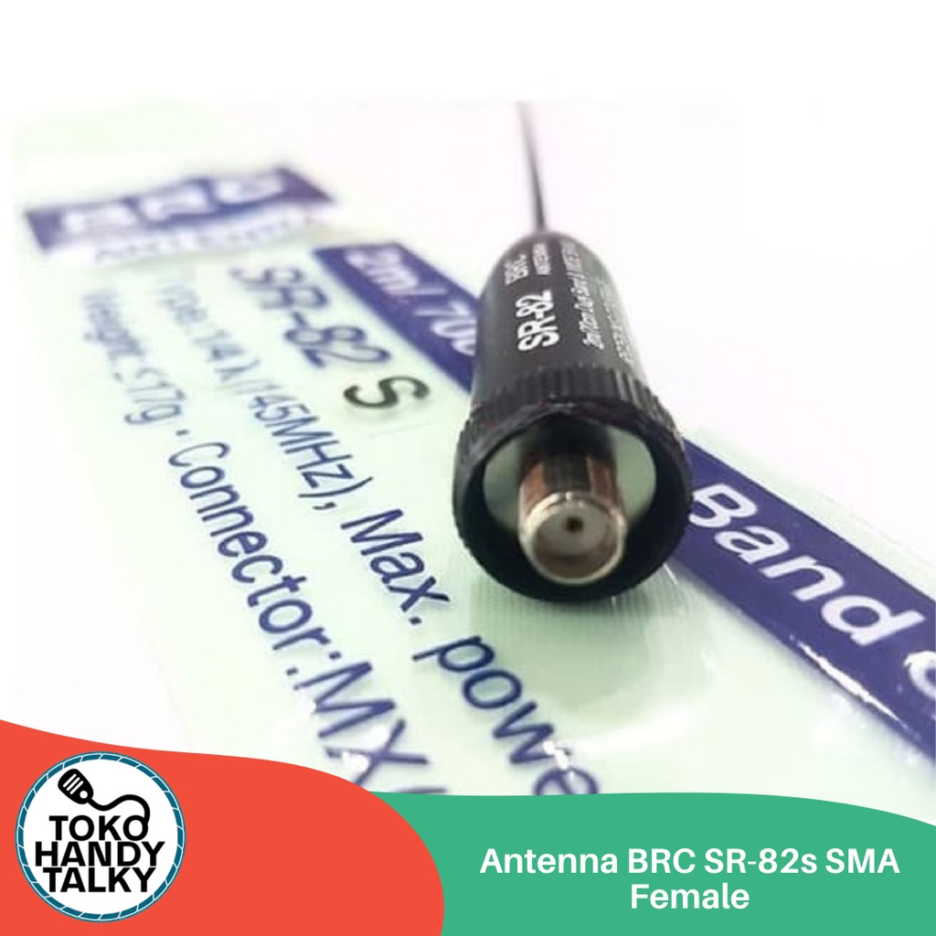 ANTENNA BRC SR-82S SR82 SR 82 SMA FEMALE ANTENA HT CHINA BAOFENG ALINCO YAESU ORIGINAL TAIWAN