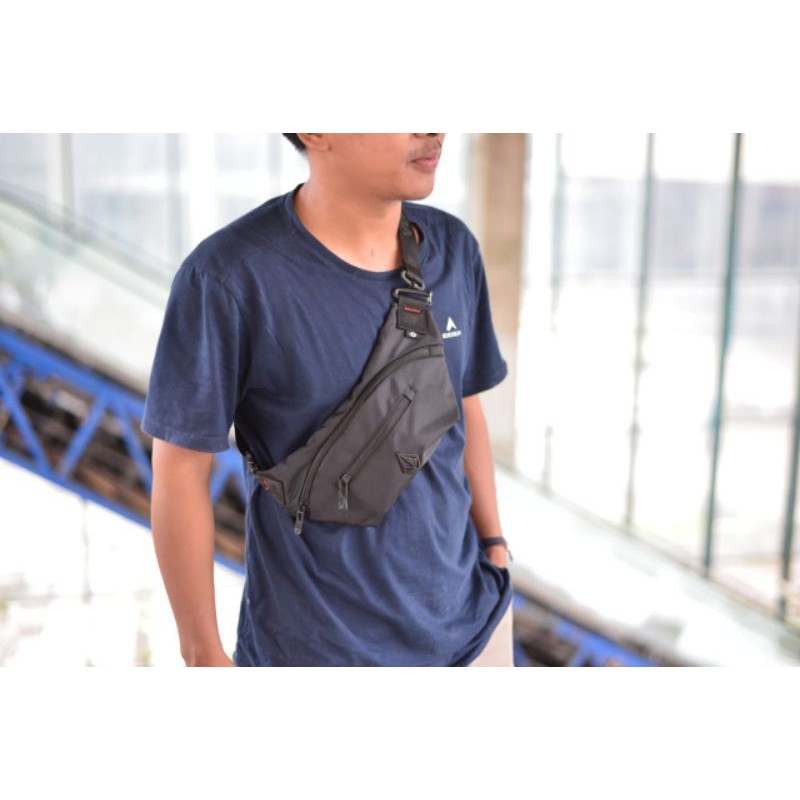 TAS VOLCOM WAISTBAG VOLCOM TAS SELEMPANG VOLCOM PREMIUM LOGO BESI