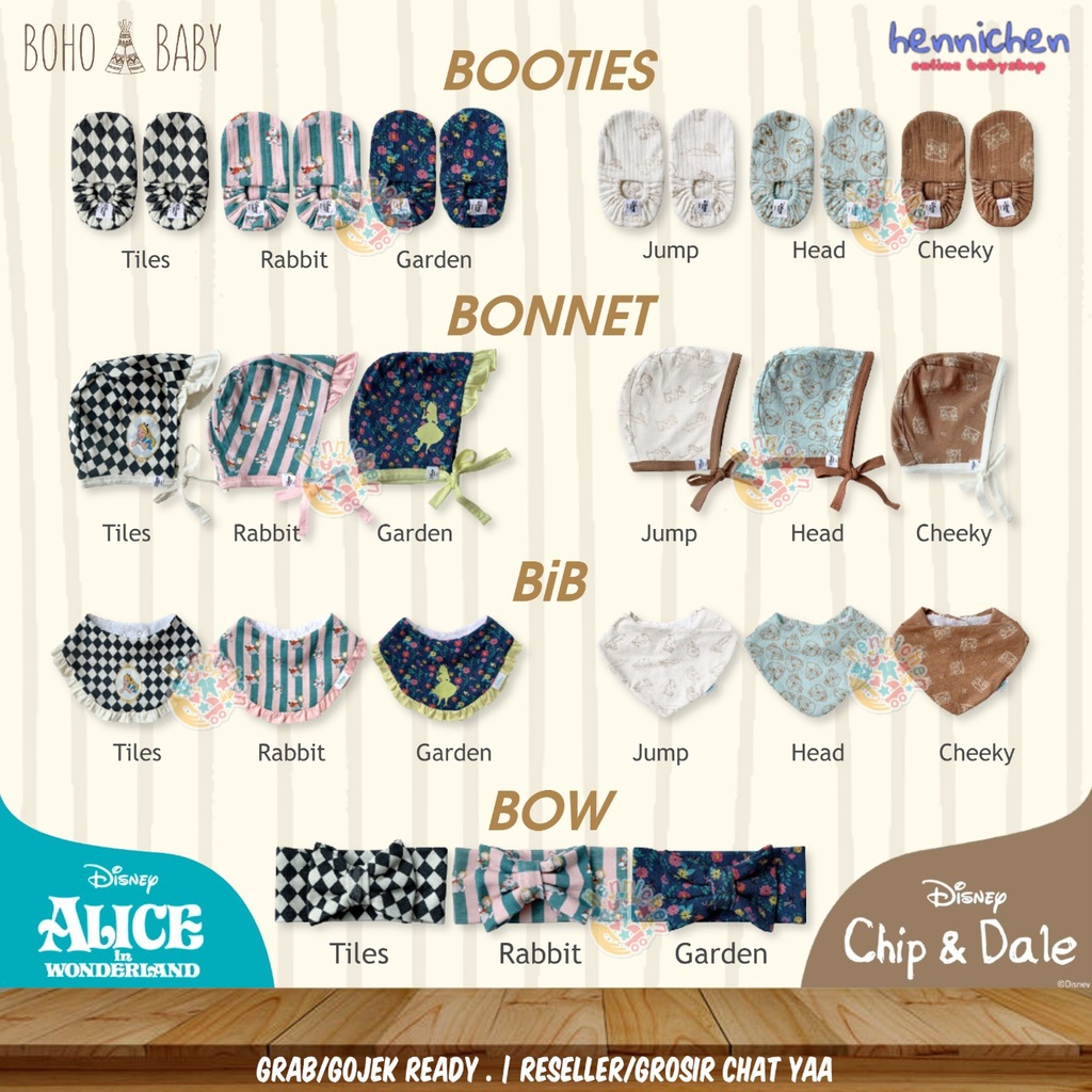 BOHOPANNA X DISNEY BOW BONET BIB BOOTIES SWADDLE SPESIAL DISNEY EDITION BOHO BABY