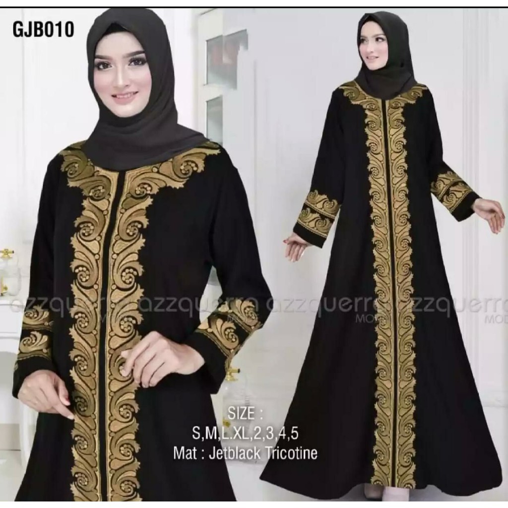 GAMIS WANITA TERBARU /HITAM/JUBAH ARAB/ GAMBAR 99% SAMA 82