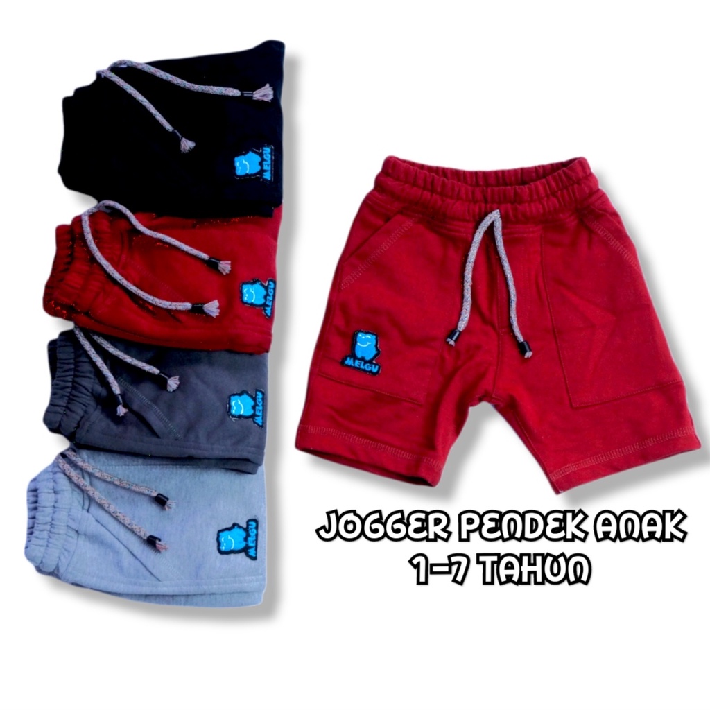 Celana Jogger Pendek Anak Premium Bahan Baby Terry