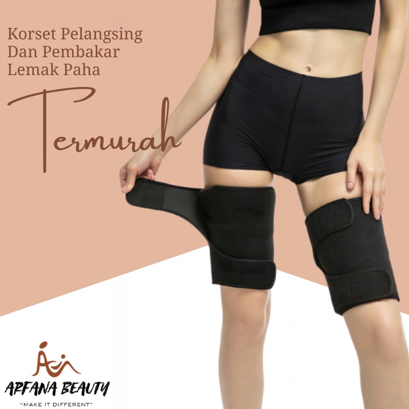 Korset Pengecil Paha Sabuk Pembakar Lemak SWEET Sweat THIGH Korset Olahraga Pengecil Paha Pria Wanita Alat Olahraga Gym Fitnes Joging Penghancur Lemak Corset Stagen Pria Wanita Pelangsing Paha Sabuk Fitness Stagen Perekat Bakar Lemak