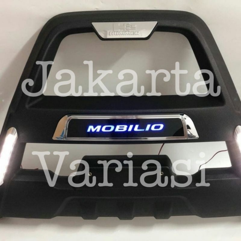 Tanduk/bumper depan mobilio with led