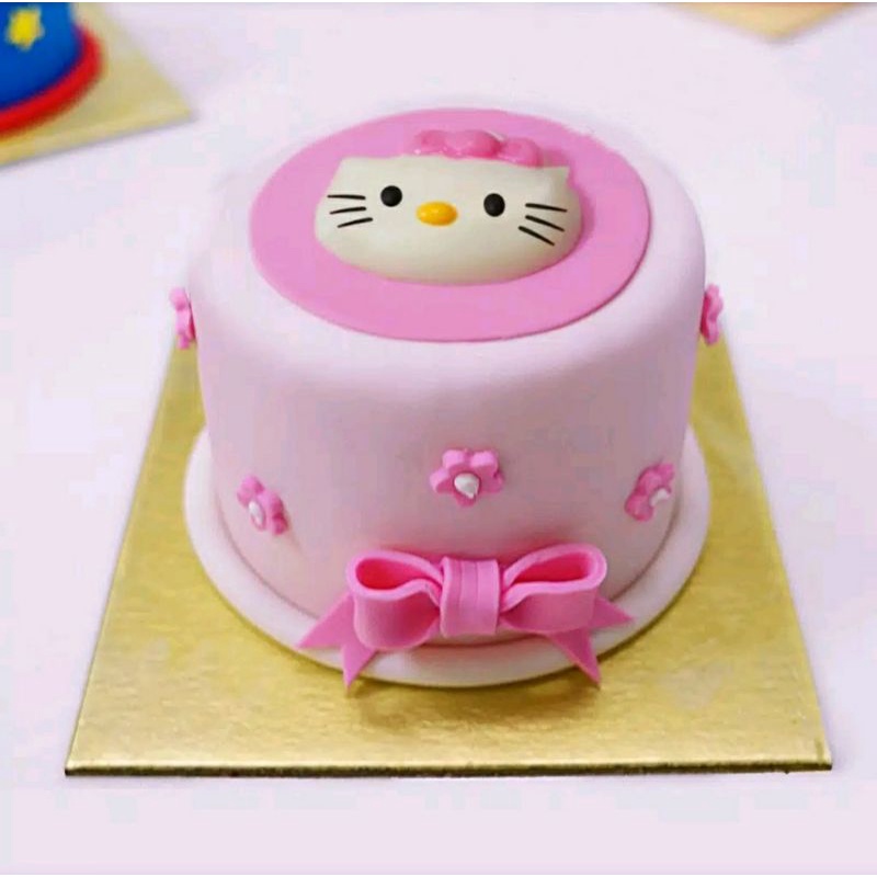 

Mini Cake - cake ultah mini - kue ulang tahun hello Kitty - kue ultah hellokitty