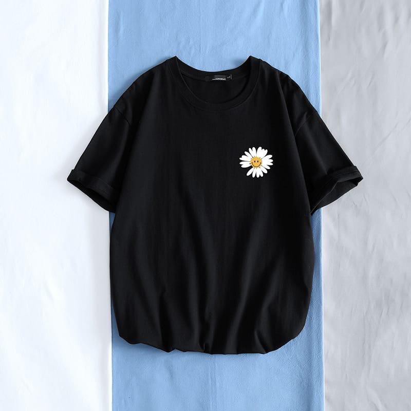 T-SHIRT WANITA MINI SUN / Kaos Wanita Casual SUN FLOWER / Tumblr Tee