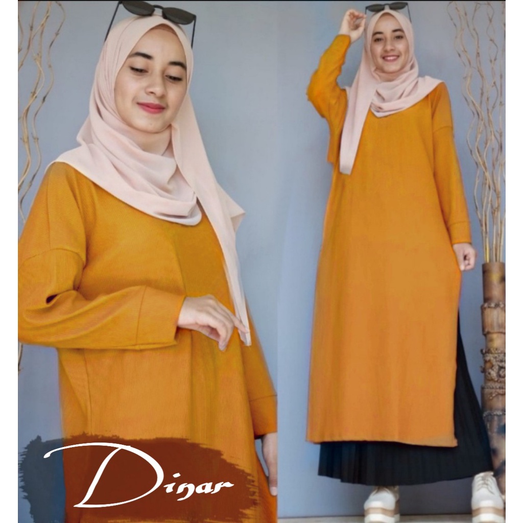 ( COD ) ORB DINAR LONG TUNIK KAOS POLOS