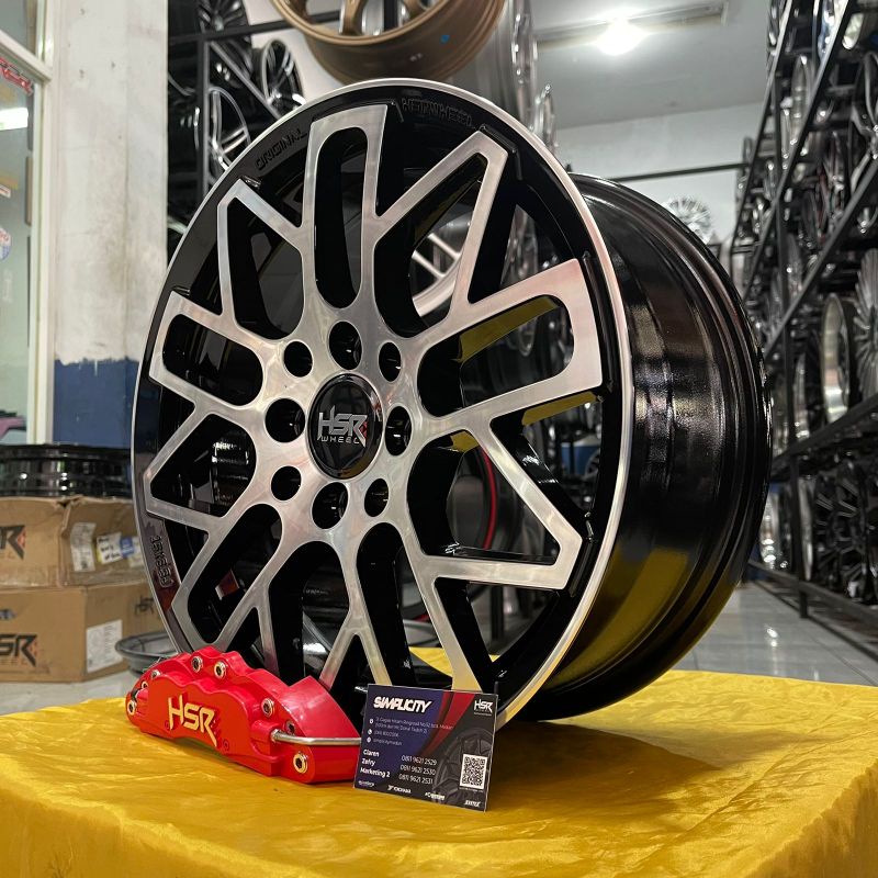 Velg Racing Ring 15 Mobil Avanza Agya Kijang Calya Warna Hitam Polish