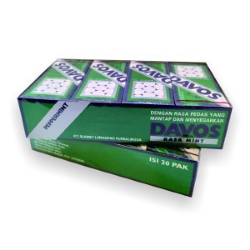 

PERMEN DAVOS PEPPERMINT BOX isi 20