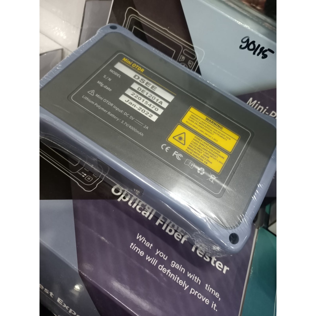 OPTICAL FIBER TESTER MINI OTDR DE1201A TOUCHSCREEN/LAYAR SENTUH BARU