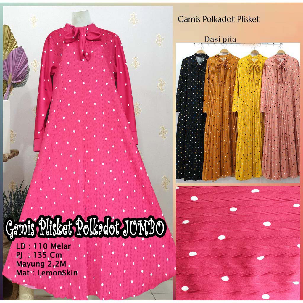 gamis voxy plisket maxi dress