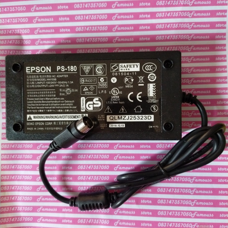 Adaptor Epson TMU 220 Power Supply TM-U220 Adapter