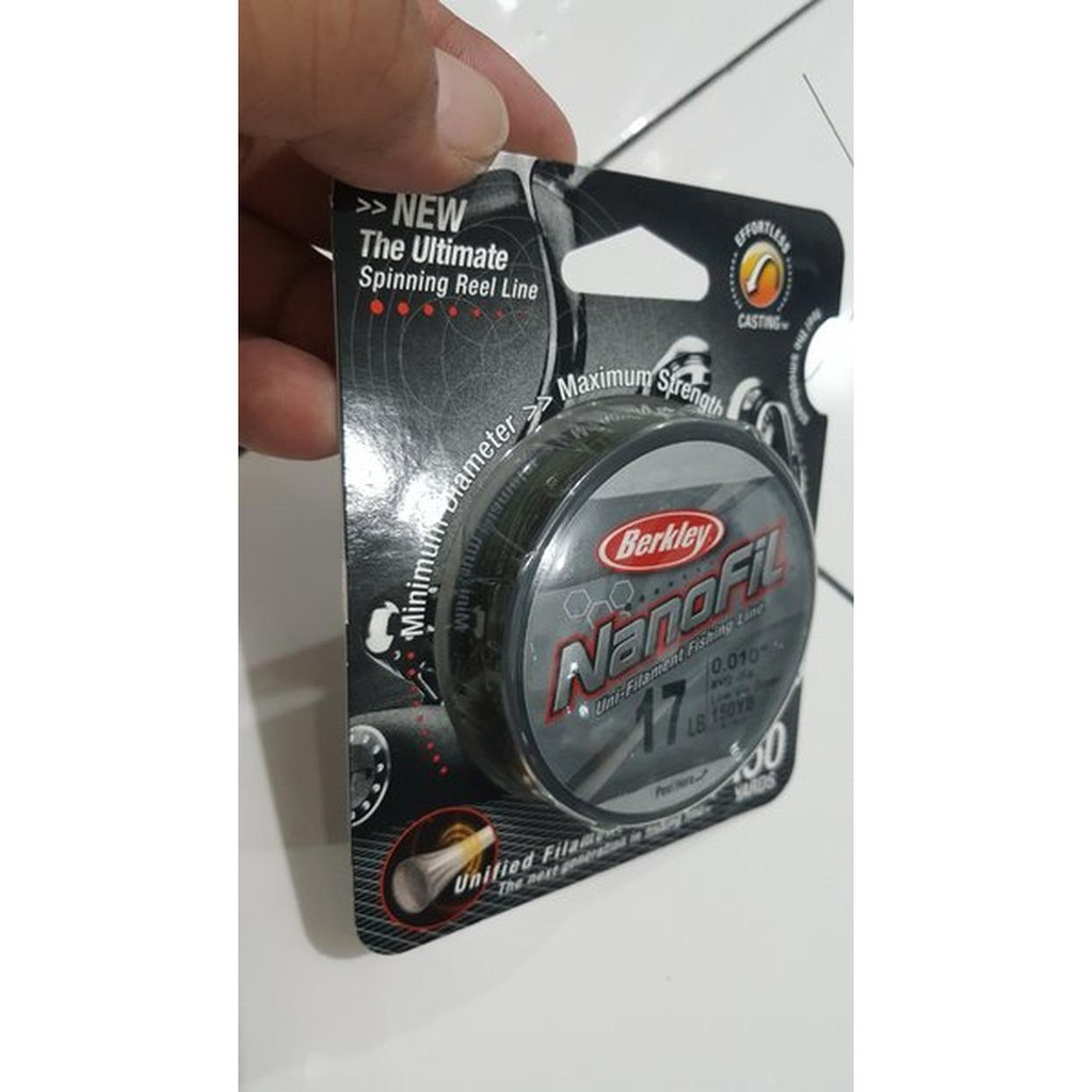 BERKLEY NANOFIL 17LB LOW VIS GREEN