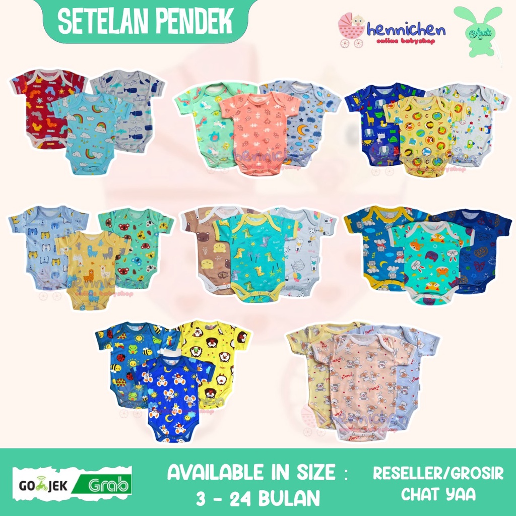 PROMO 12.12 1PCS ARUCHI ROMPER / JUMPER COLOURFULL SNI BAJU ANAK / BAJU BAYI