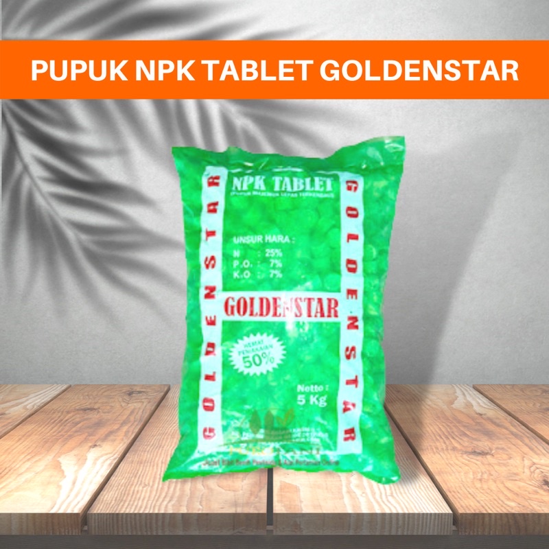 PUPUK NPK TABLET - GOLDENSTAR (5kg)
