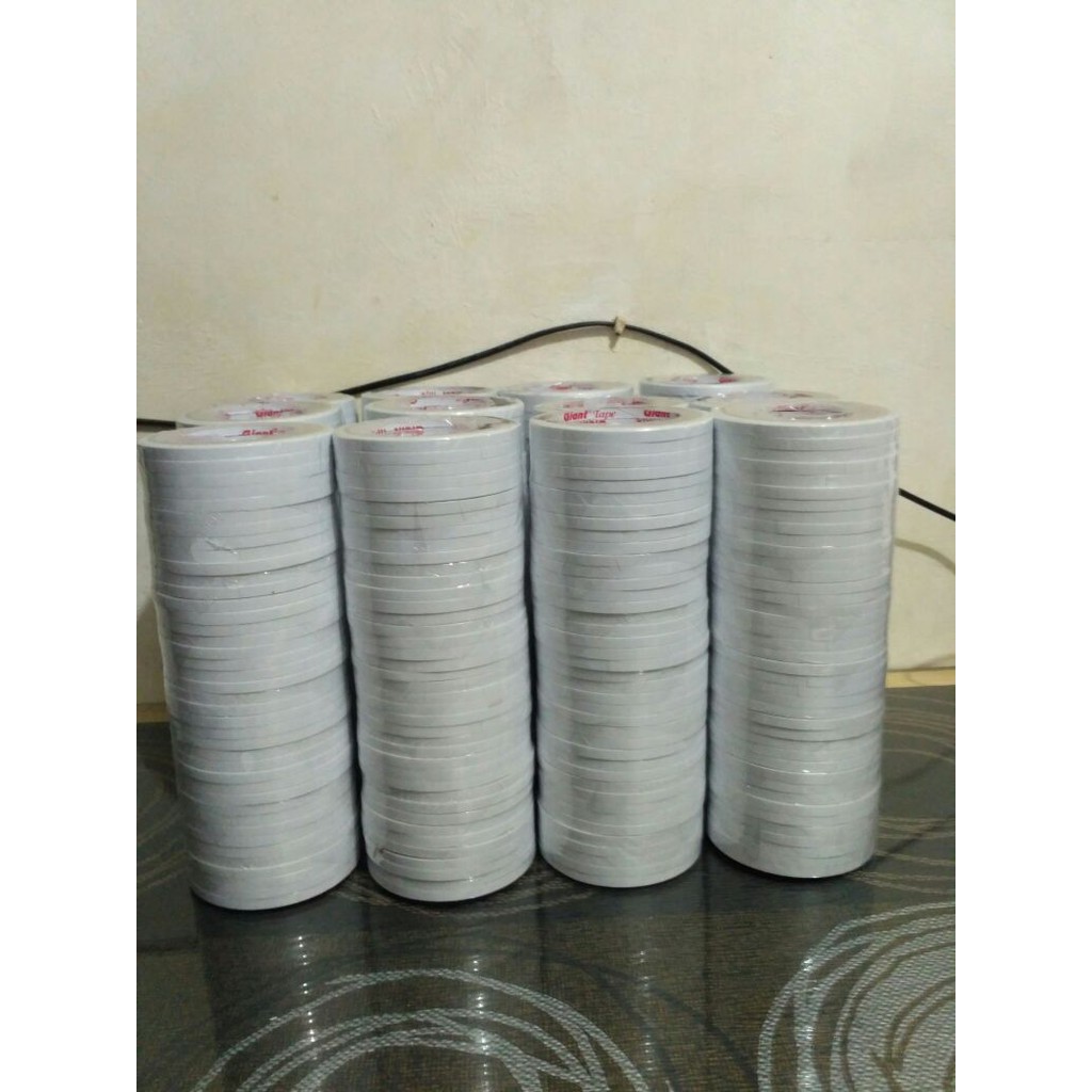 

DOUBLE TAPE 6 MM GIANT TAPE BERKUALITAS / DOUBLE TAPE KERTAS