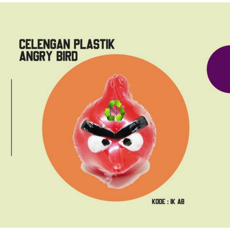 CELENGAN ANGRY BIRD IKIMURA/CELENGAN HEWAN LUCU/CELENGAN UNIK/CELENGAN PLASTIK/CELENGAN MURAH