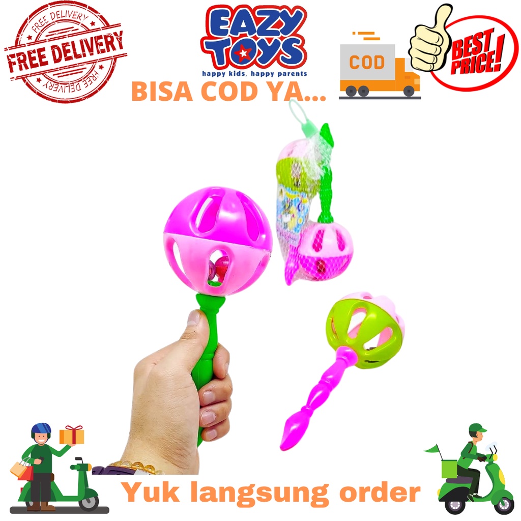 MAINAN BAYI / KERINCINGAN BAYI / RATTLE TOYS MURAH ISI 2 PCS