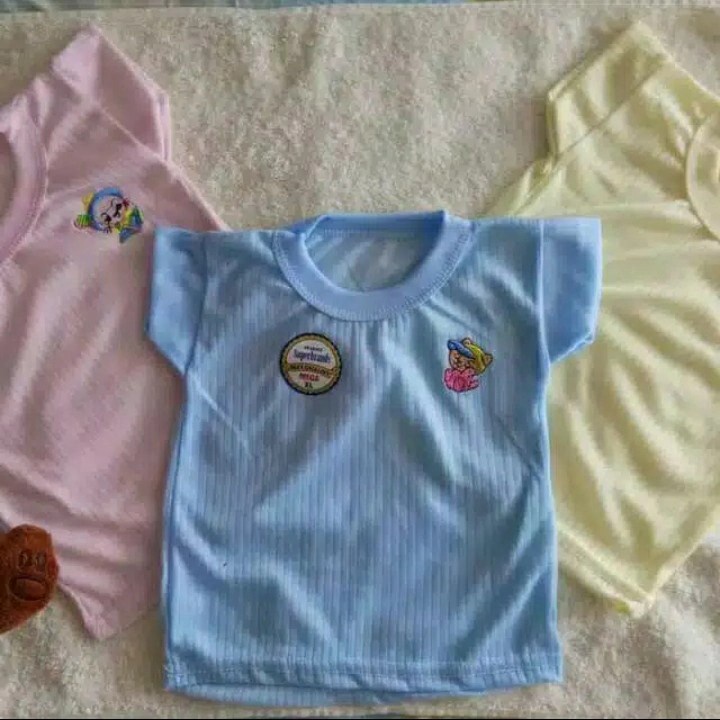 Kaos Oblong Bayi Laki-laki/Perempuan Warna CANG HUNG isi 6 pcs