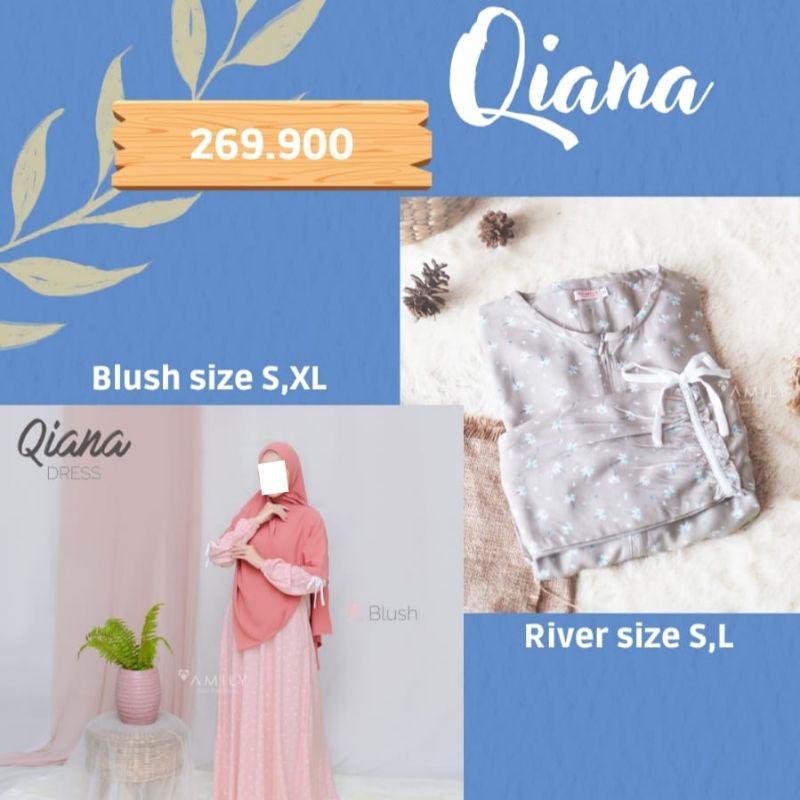 AMILY QIANA DRESS Gamis Busui Friendly Kain Viscose Daily Dress