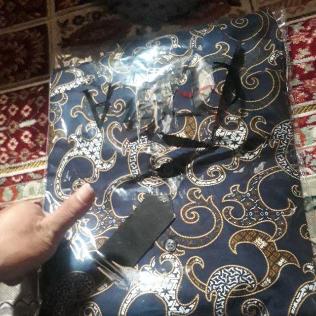 Odza Baju Atasan Kemeja Batik Lengan Panjang Pria Regular Fit Abinawa