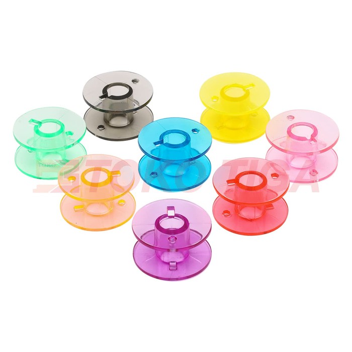 Bobbin/Spool Plastik Warna (Mesin Jahit Portable)