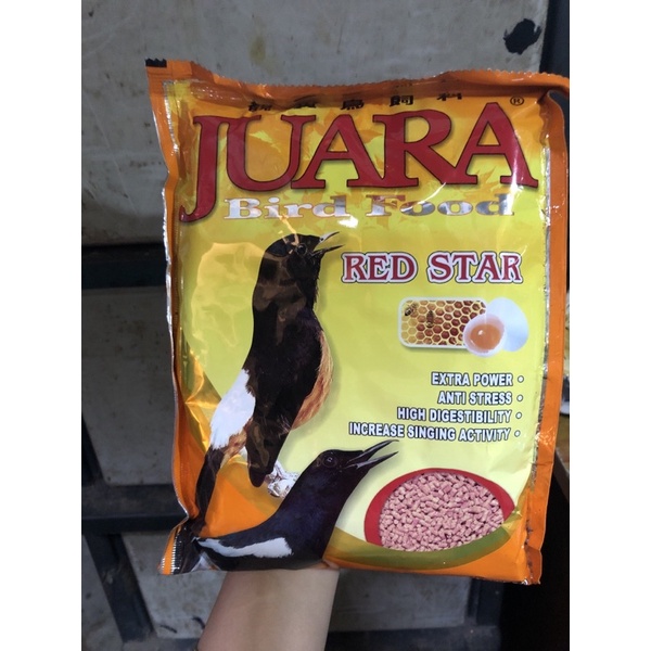 juara bird food red star 450 gram