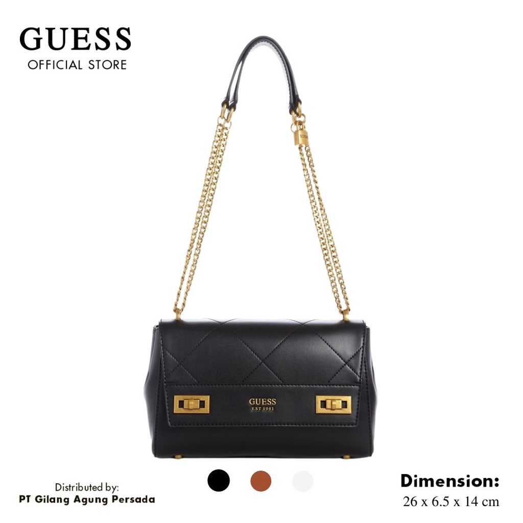 Tas Guess Original Wanita - Katey Flap Shoulder Bag