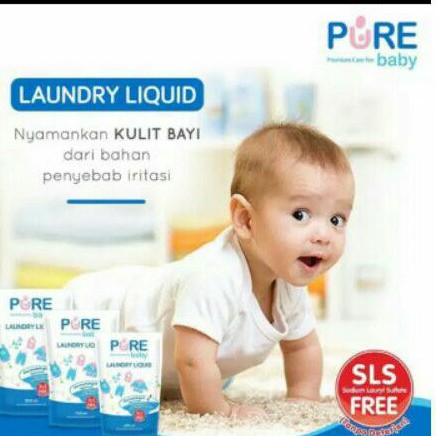 PURE BABY LIQUID LAUNDRY /SABUN CUCI BAJU KHUSUS BAYI REFILL ISI 450ml