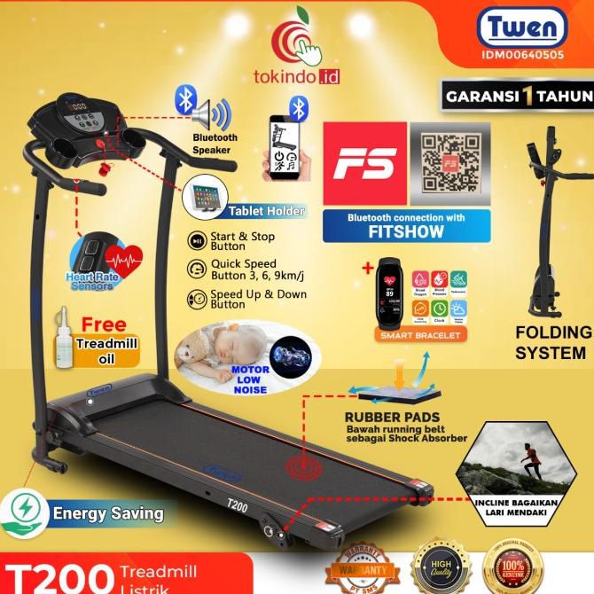 Alat Fitness Treadmill Elektrik Twen T198 Promo Termurah