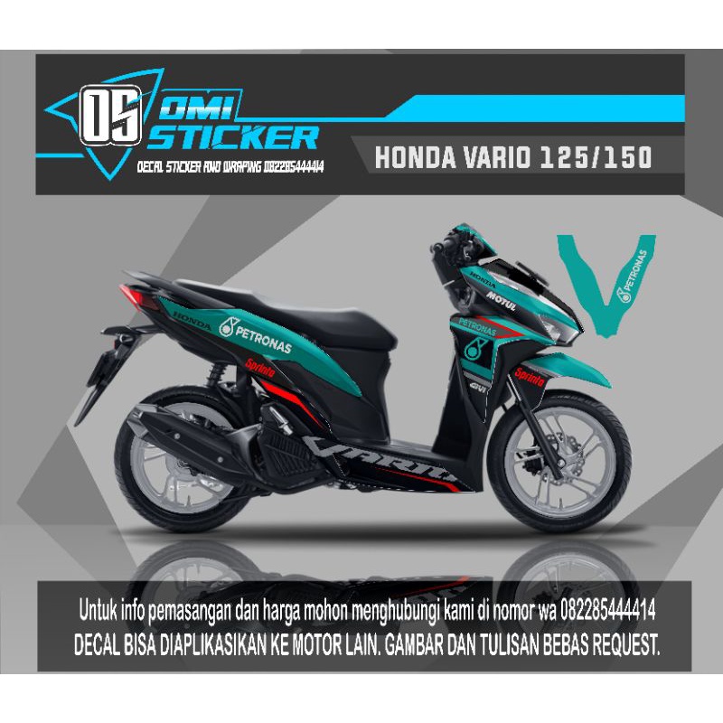 decal sticker honda vario 125/150 petronas