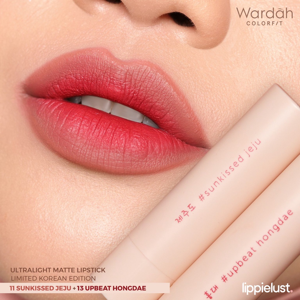 WARDAH Korea Edition Colorfit Ultralight Matte Lipstick / Lipstik BPOM