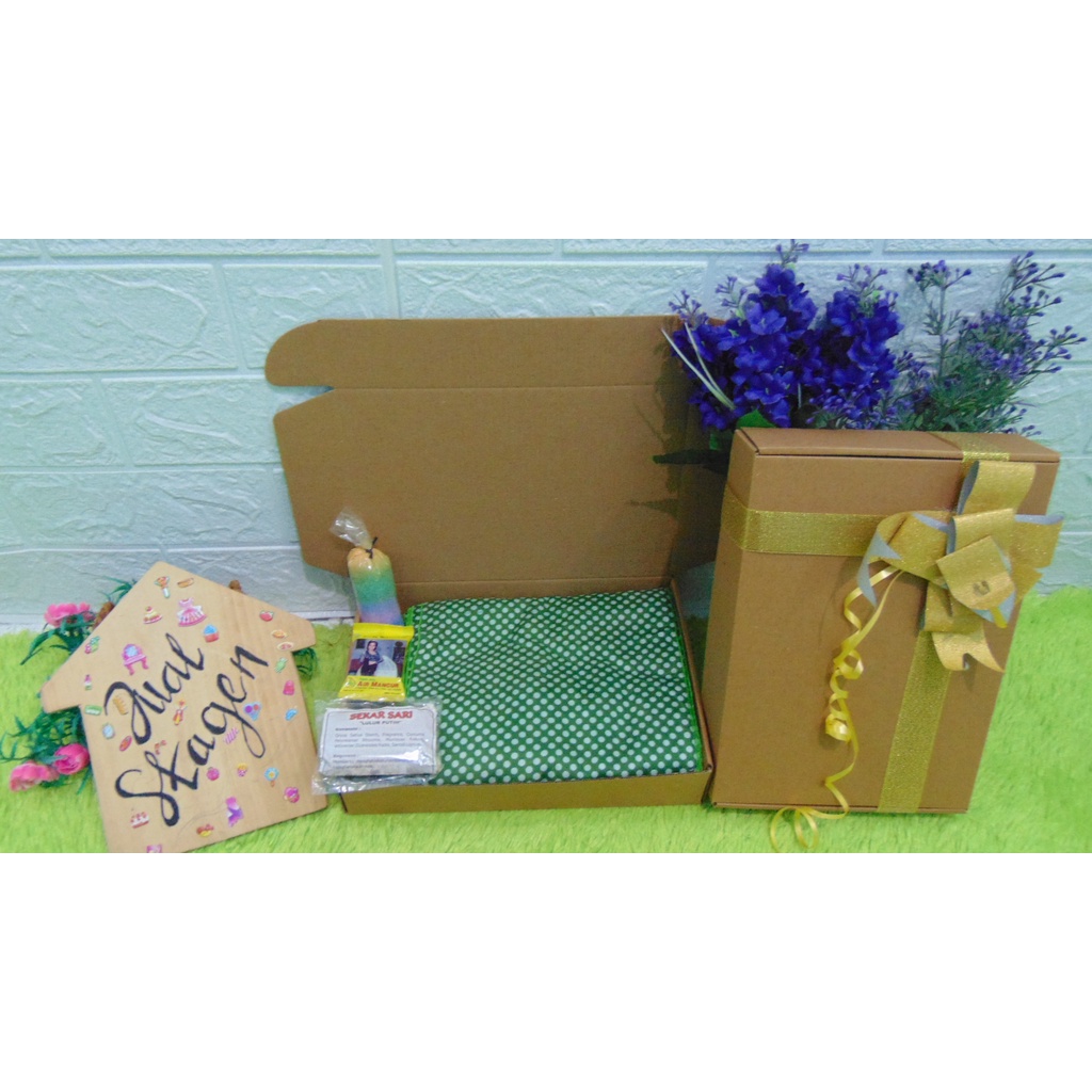 Set Paket Kado Ibu Lahiran Hampers Bengkung Santung Belly Binding Gift Box Special Traditional Edition