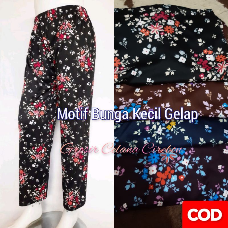 Celana motif bunga - Celamis motif bunga - Celana harian motif bunga