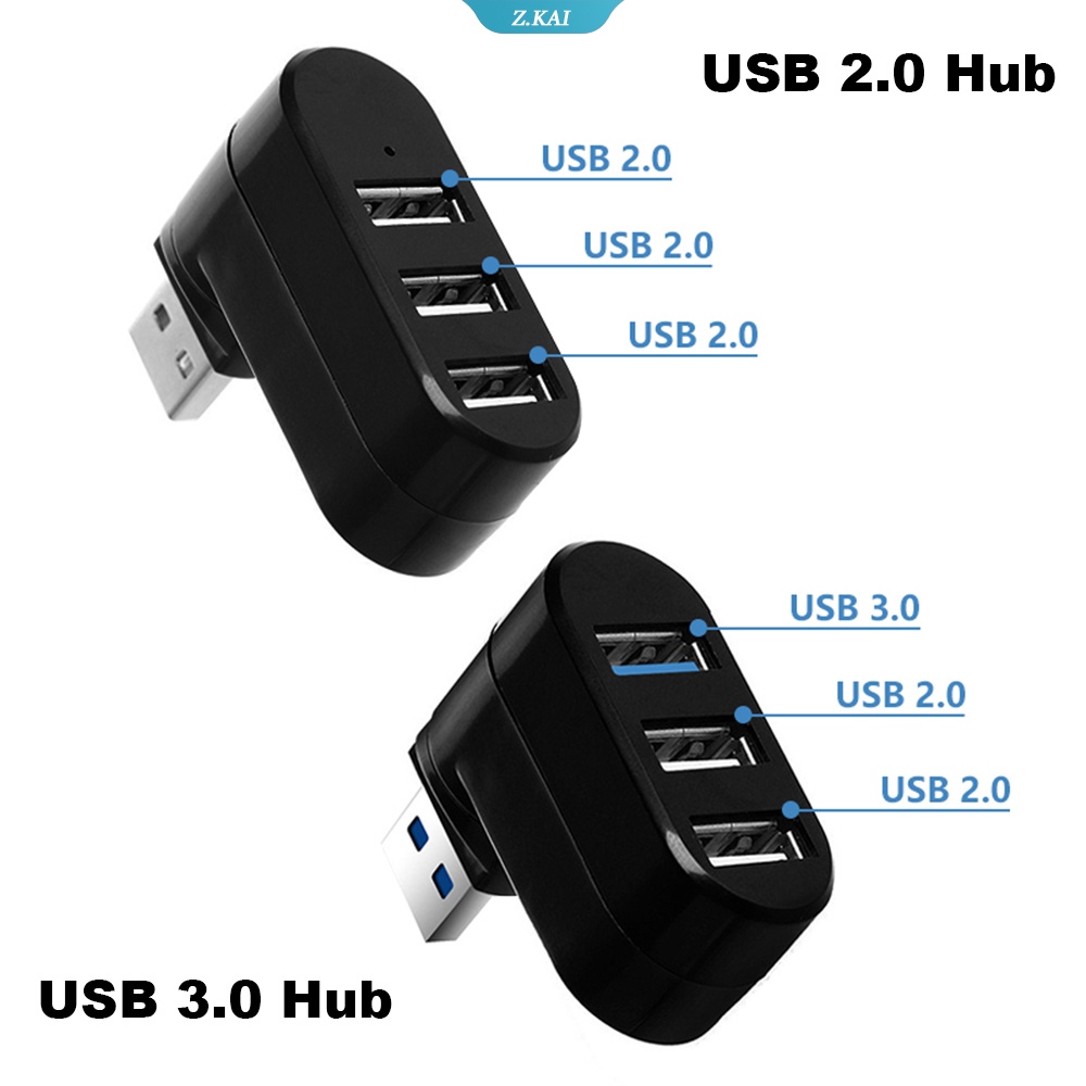 Hub Splitter 3 Port USB 3.0 Mini Kecepatan Tinggi Untuk Laptop / Notebook / PC