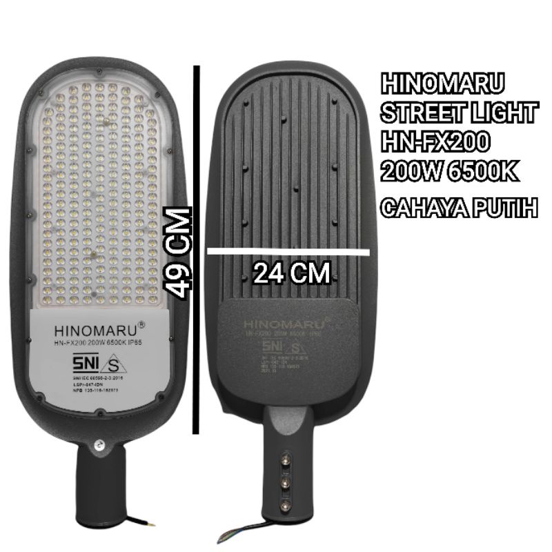 HINOMARU LAMPU PJU 200W 200 WATT PUTIH HN-FX200 6500K STREET LIGHT