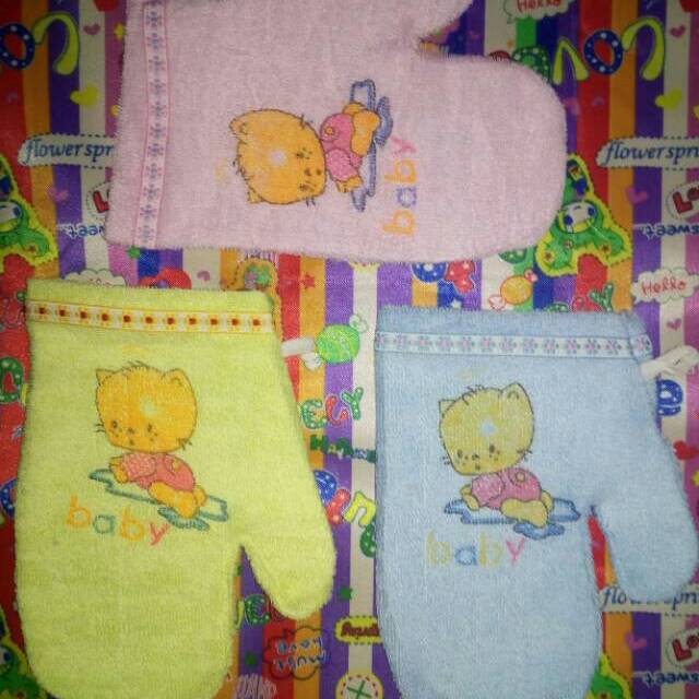 Washlap waslap 12 pcs lap mandi bayi murah grosir model Jari