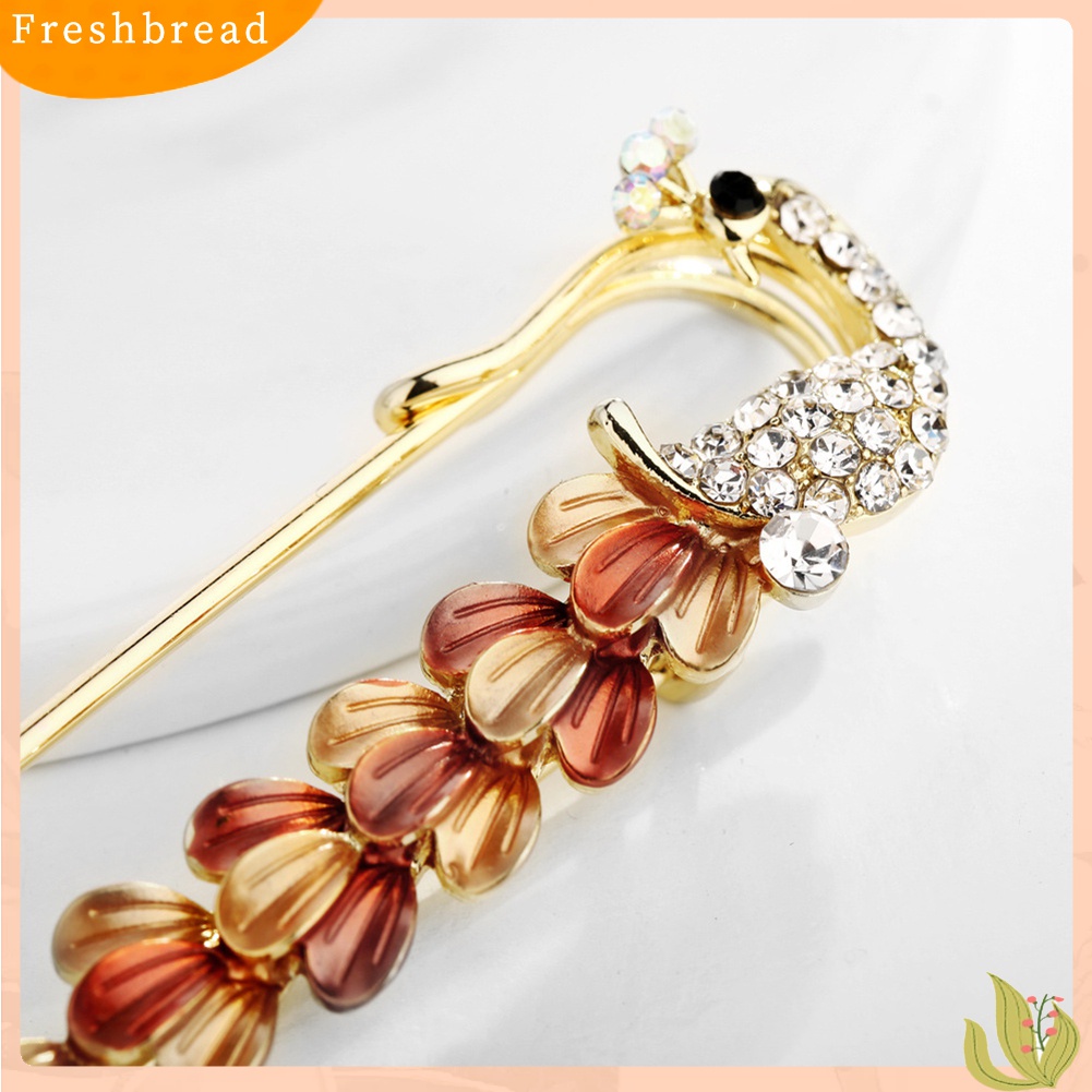 [ TERLARIS]Fashion Rhinestone Drop Oil Brooch Pin Suit Scarf Breastpins Women Girl Jewelry